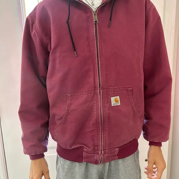 Carhartt J130 Hooded Canvas Workwear Jacket - Picture 5 of 6